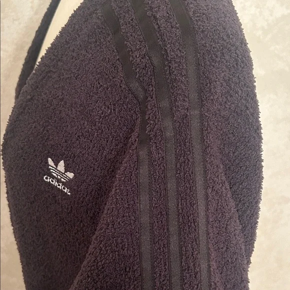 ADIDAS CARDIGAN🖤SPORTY Women's BLACK Open Cardigan with Pockets Size XS🖤 - Picture 5 of 14